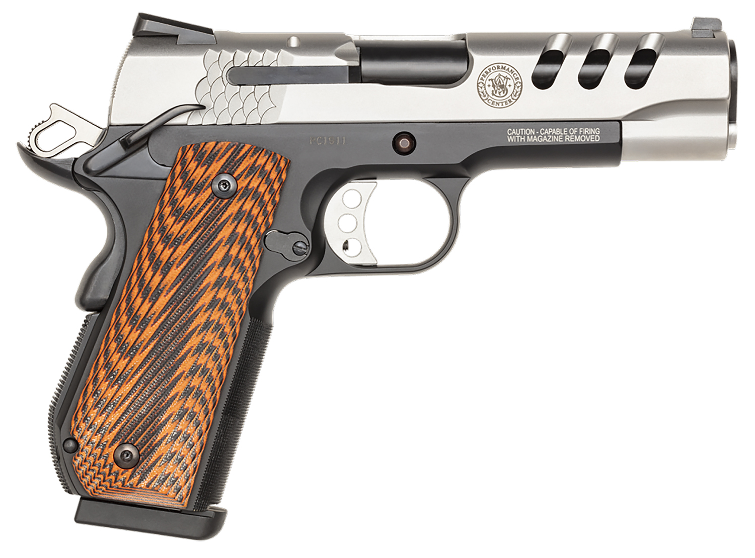 Smith and Wesson | SW1911PCRB Round Butt | 45 ACP | Stainless Steel