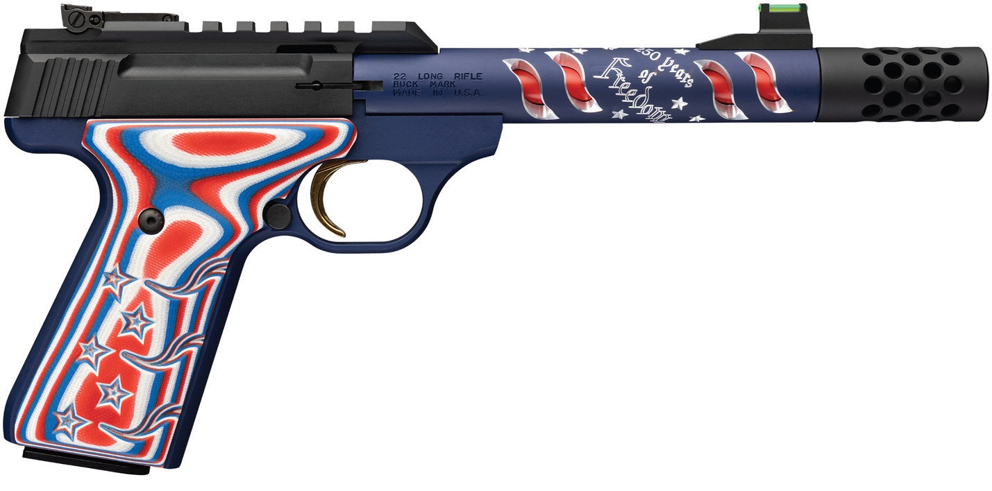 Browning | Buck Mark + Vision 250TH | 22 LR | Blue Anodized