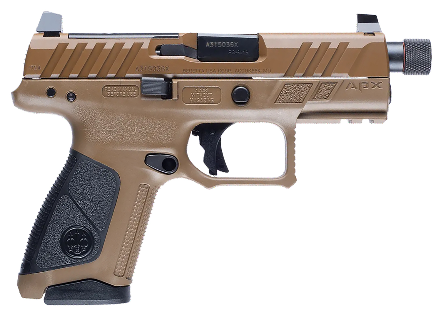 Beretta | APX A1 Compact Tactical | 9mm | Flat Dark Earth Cerakote