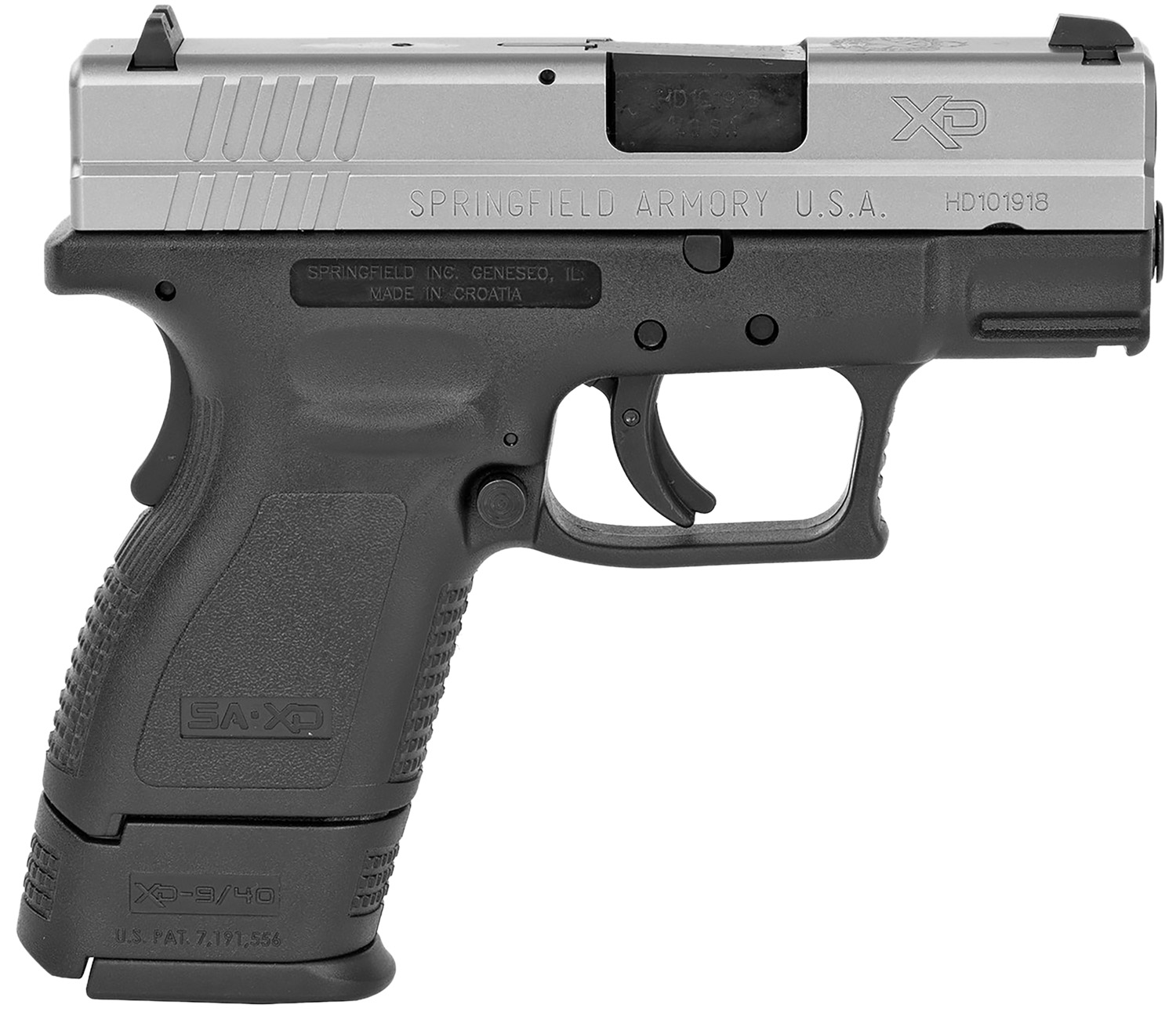 Springfield Armory | XD Sub-Compact Bi-Tone Ess Pkg | 40 S&W | Stainless