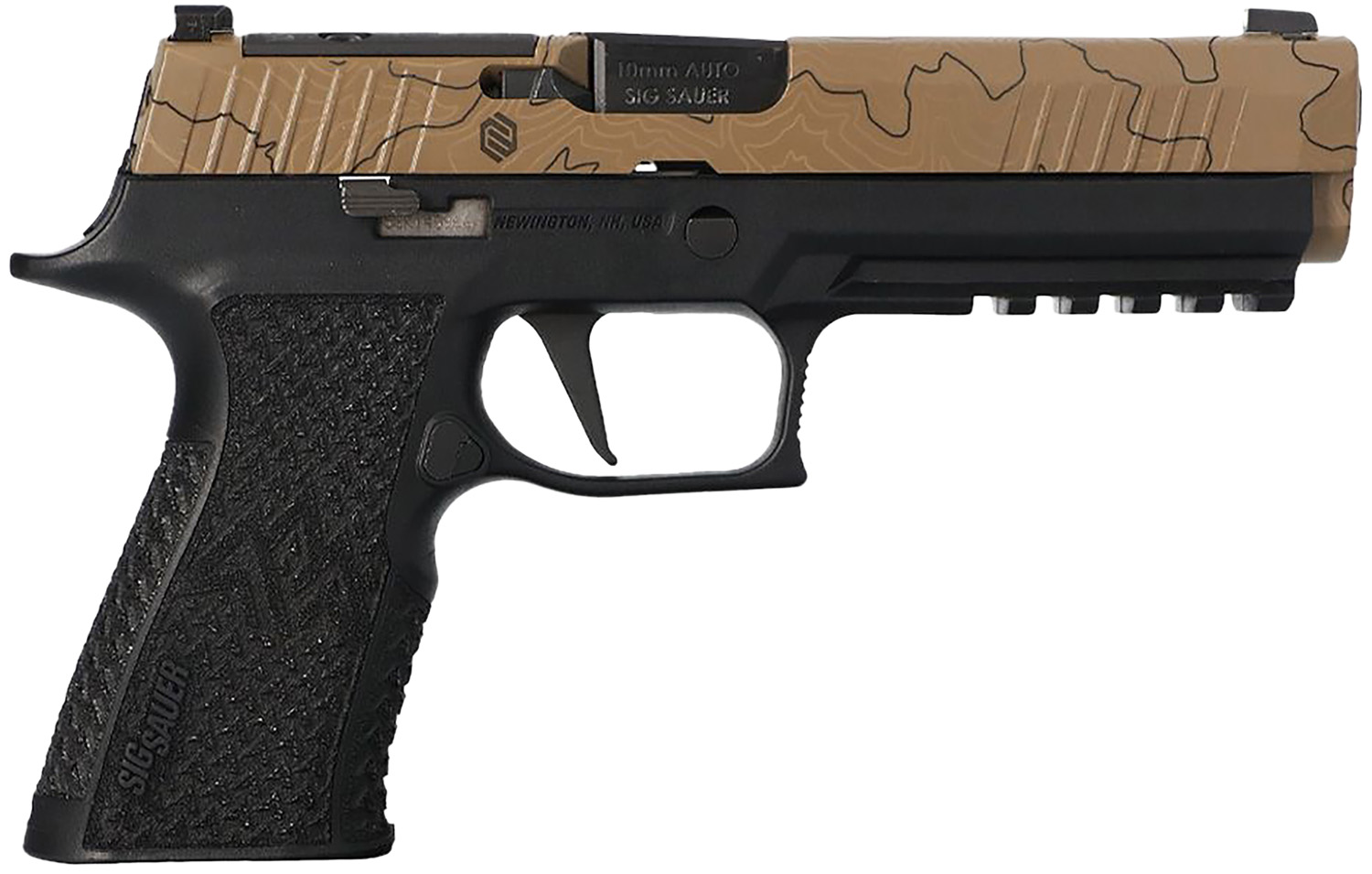 SIG SAUER | P320 XTEN ENDURE | 10mm | Topographic Pattern Cerakote