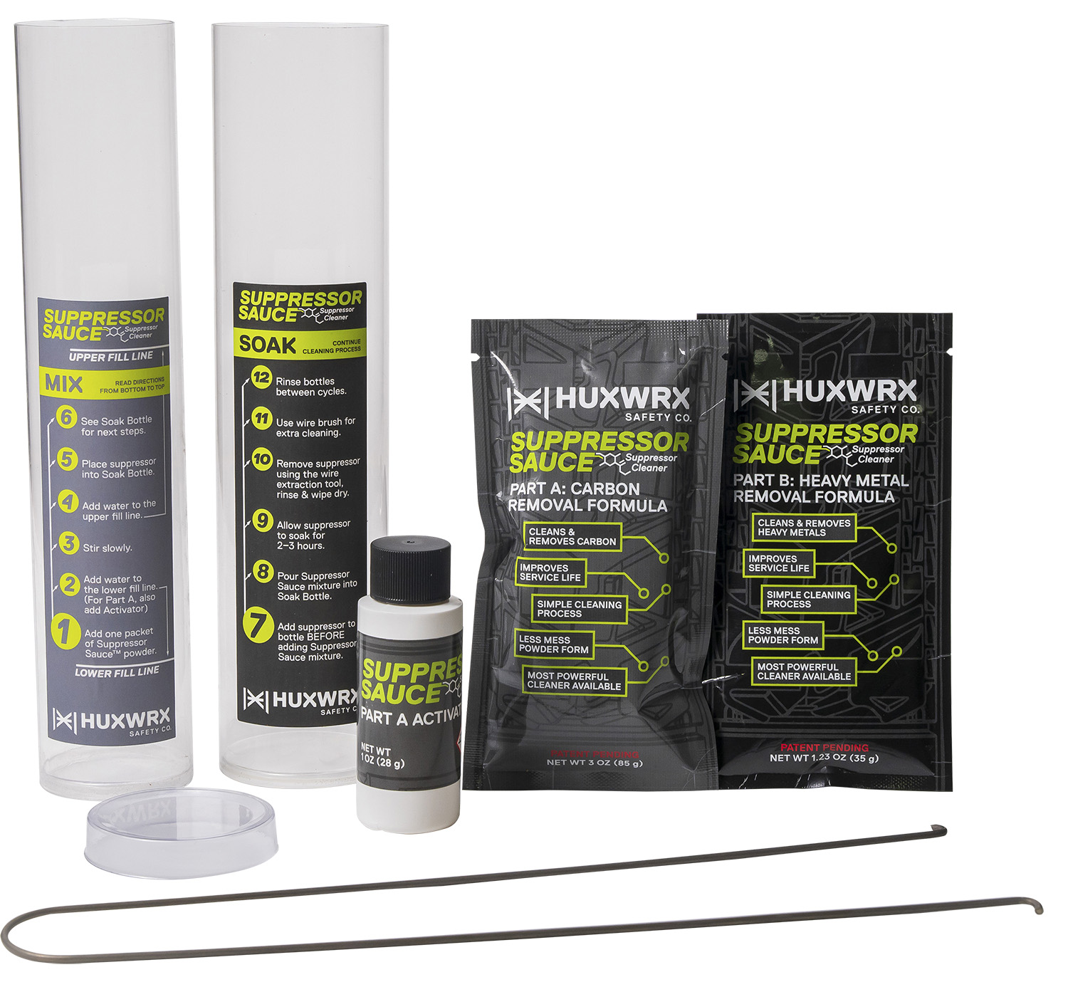 HUXWRX | Suppressor Sauce Cleaning Kit | Black