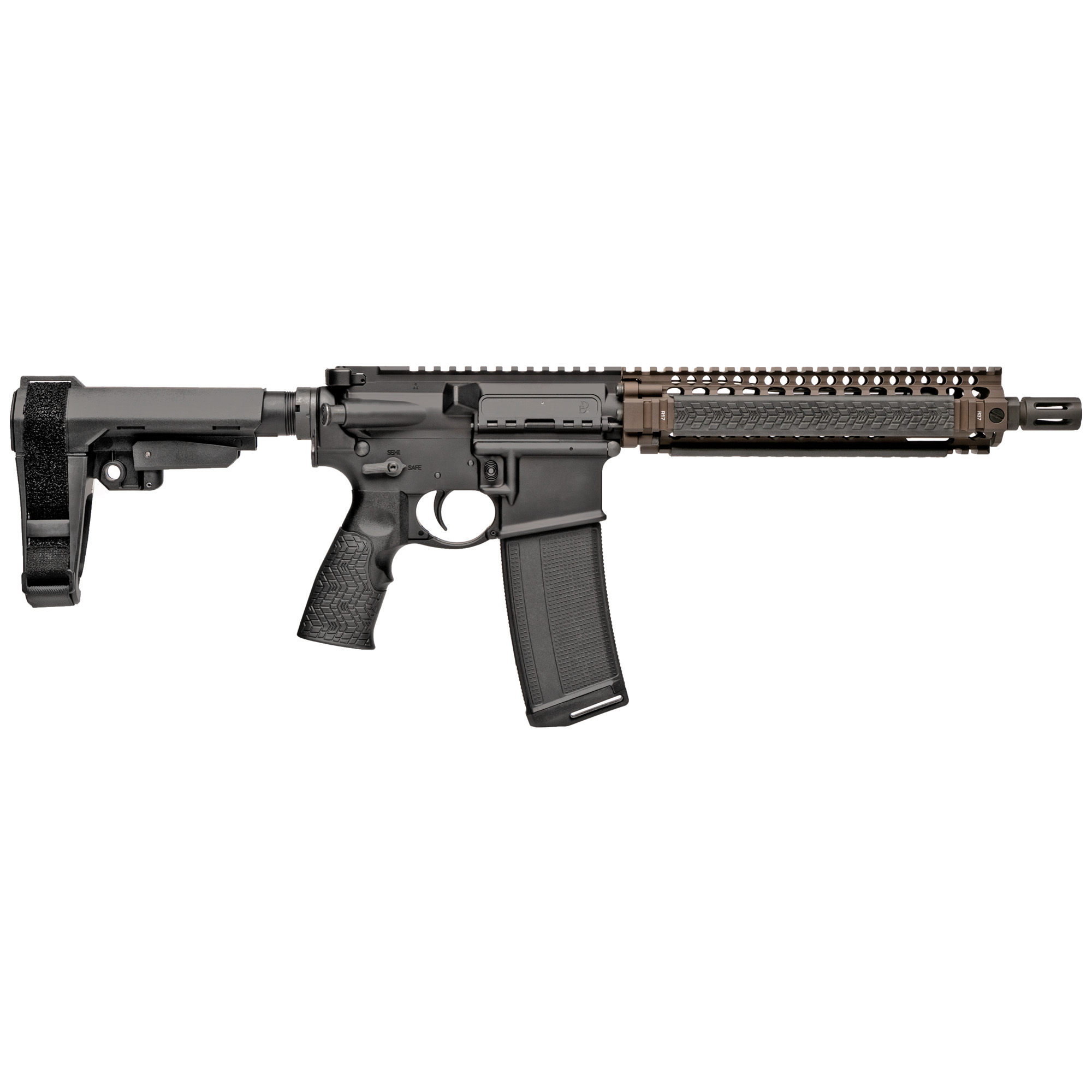 Daniel Defense | DDM4 MK18 Pistol (FDE) | 223 Rem | 5.56 NATO | Matte Black Anodized