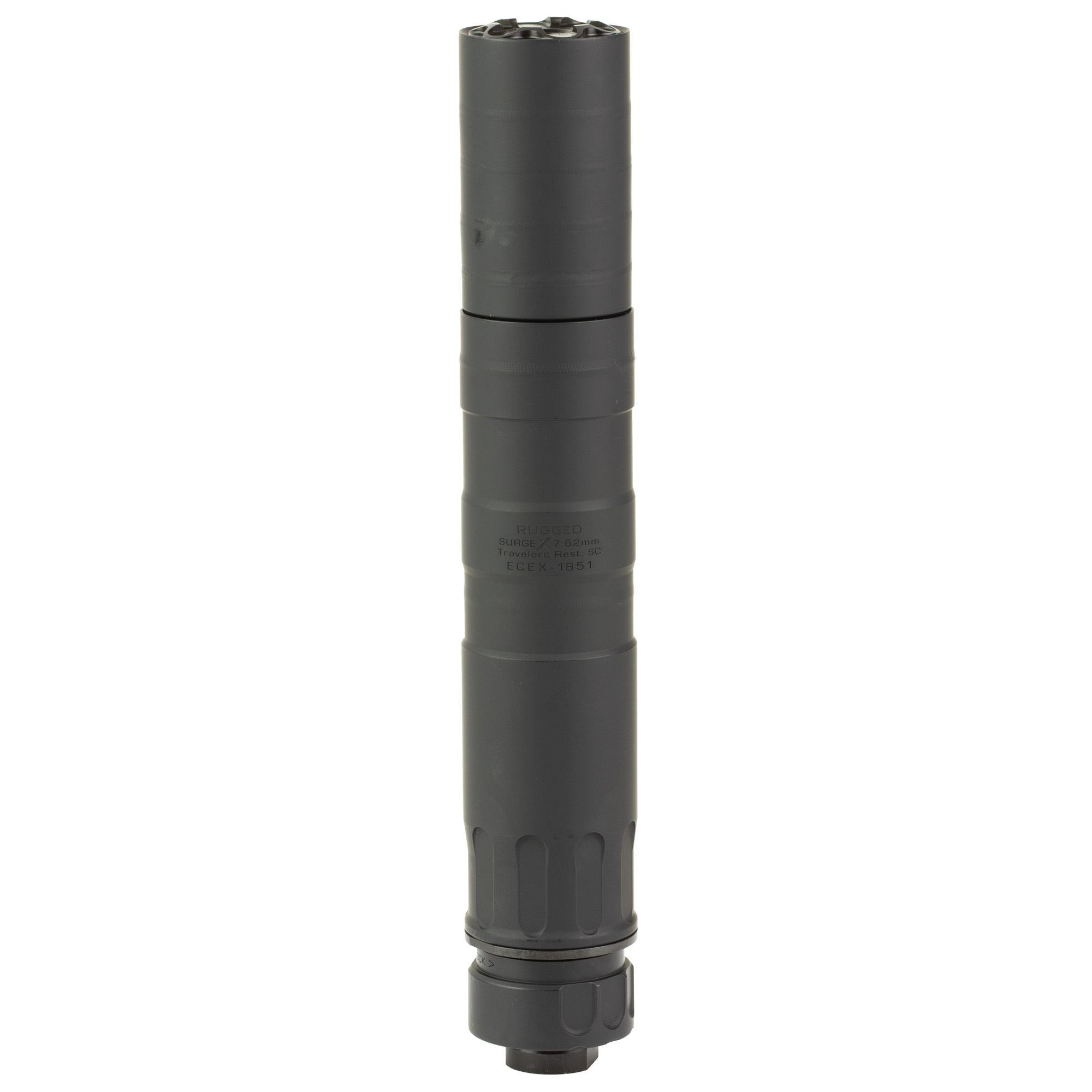 Rugged Suppressors | SurgeX | 30 Caliber | 7.62mm | Black High-Temp Cerakote