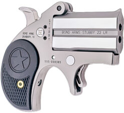 Bond Arms | Stubby Rough Stainless | 22 LR | Bead-Blasted Matte Stainless