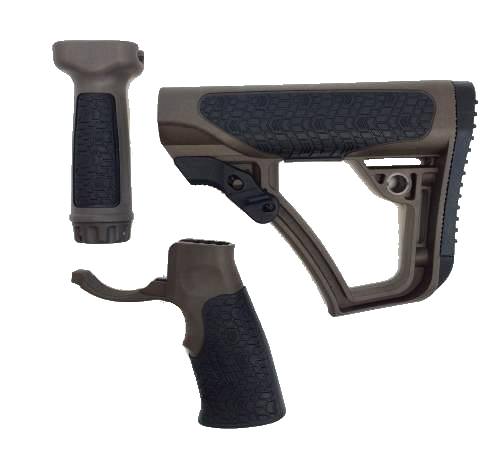 Daniel Defense | Stock/Grip/Foregrip Combo | Mil-Spec+ Brown