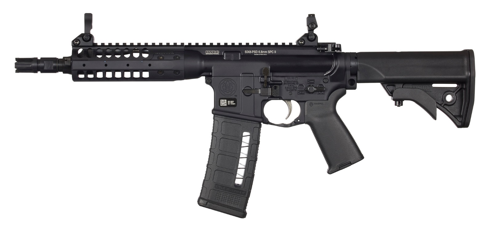 LWRC | SIX8-PSD SBR | 6.8mm SPC | Black