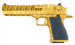 Magnum Research | Desert Eagle | 44 Magnum | Titanium Gold Tiger Stripes