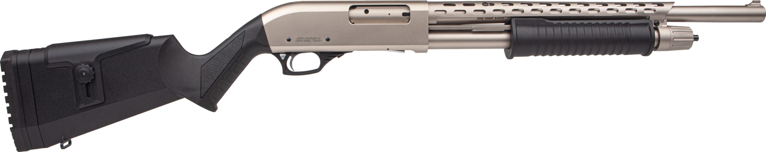 Rock Island Armory | All Generation Pump Shotgun | 12 Gauge | Nickel