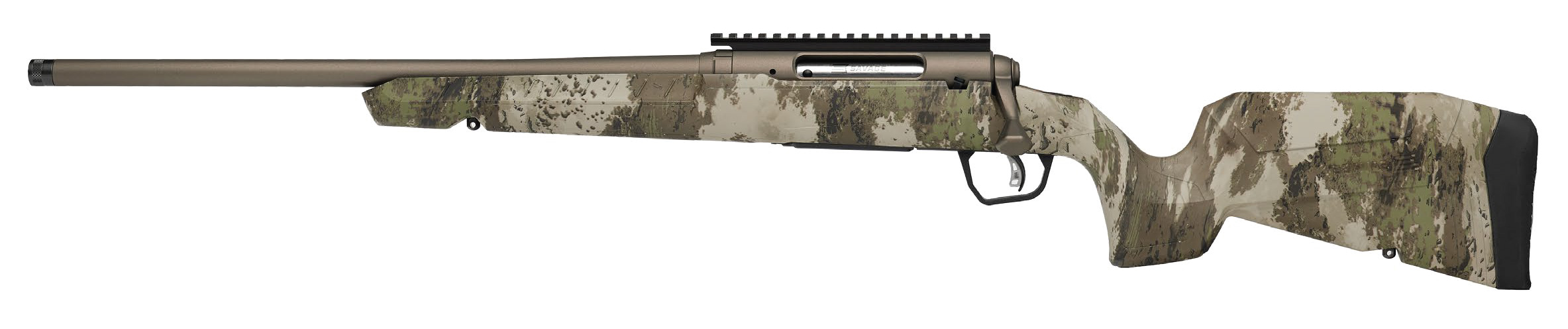 Savage Arms | Axis 2 Pro Woodland | 7mm-08 | Gun Metal Bronze Cerakote