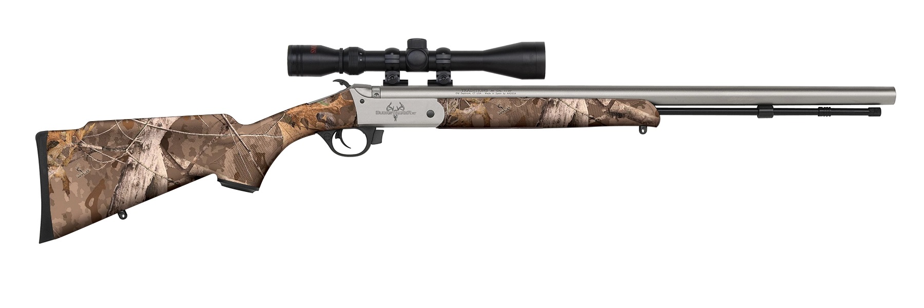 Traditions | Buckstalker | 50 Caliber | Stainless Steel Cerakote