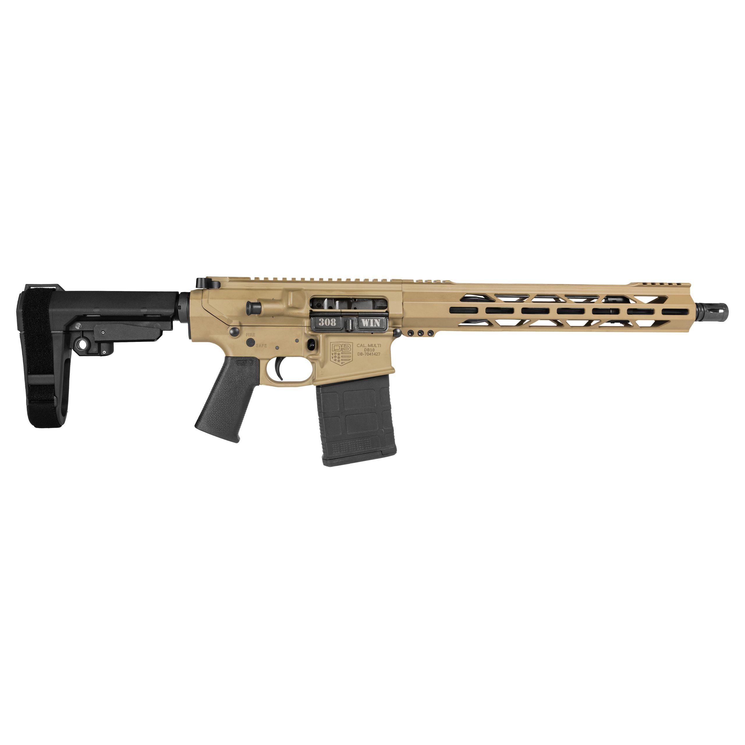 Diamondback Firearms | Carbon DB10 Pistol | 308 Win | Flat Dark Earth Cerakote