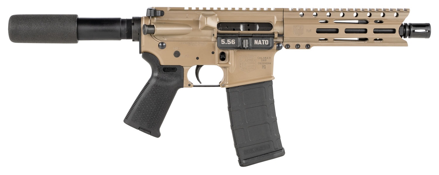 Diamondback Firearms | Carbon DB15 Pistol | 223 Rem | 5.56 NATO | Flat Dark Earth Cerakote