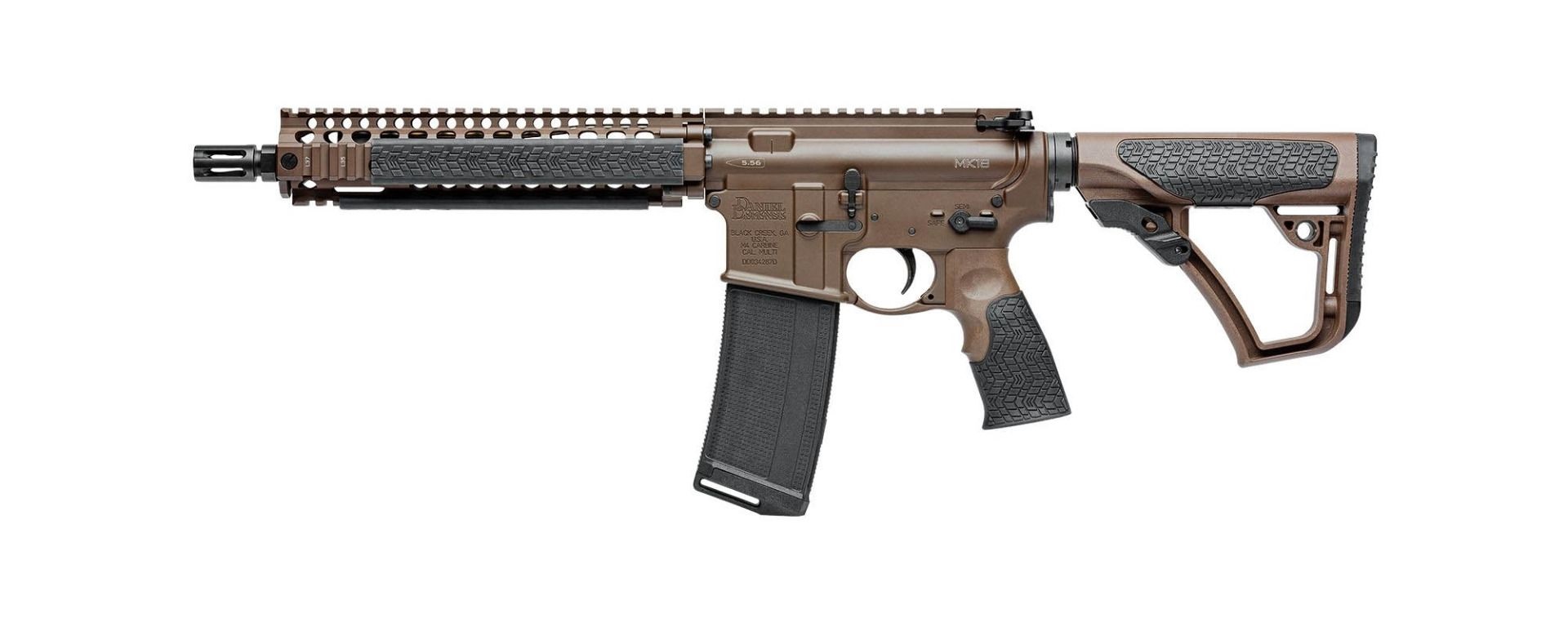 Daniel Defense | MK18 SBR | 223 Rem | 5.56 NATO | Mil-Spec+ Brown