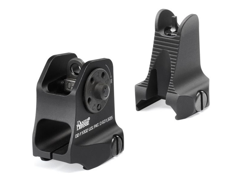Daniel Defense | Fixed Front/Rear Sight | Type III Hardcoat Anodized