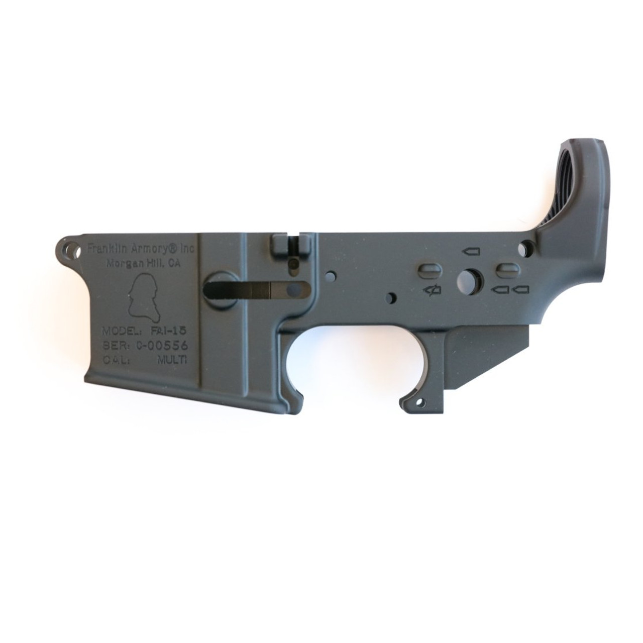 Franklin Armory | FAI-15 Stripped Lower | Multi | Hardcoat Anodized