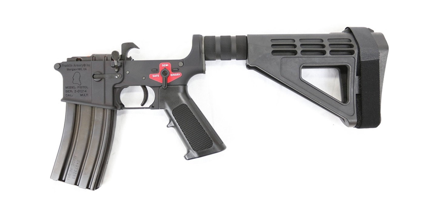 Franklin Armory | M4 Built Pistol Lower Receiver | Multi | Hardcoat Anodized