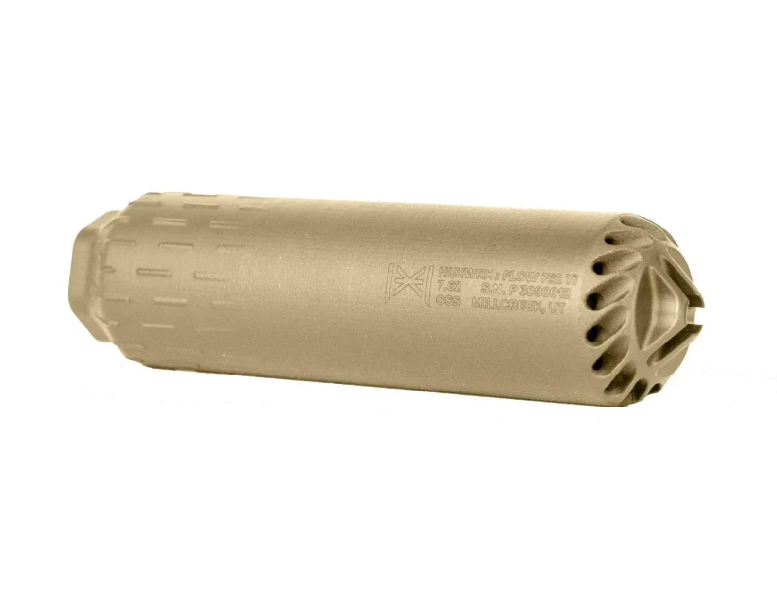 HUXWRX | Flow 762 Ti | 30 Caliber | 7.62mm | Flat Dark Earth Cerakote