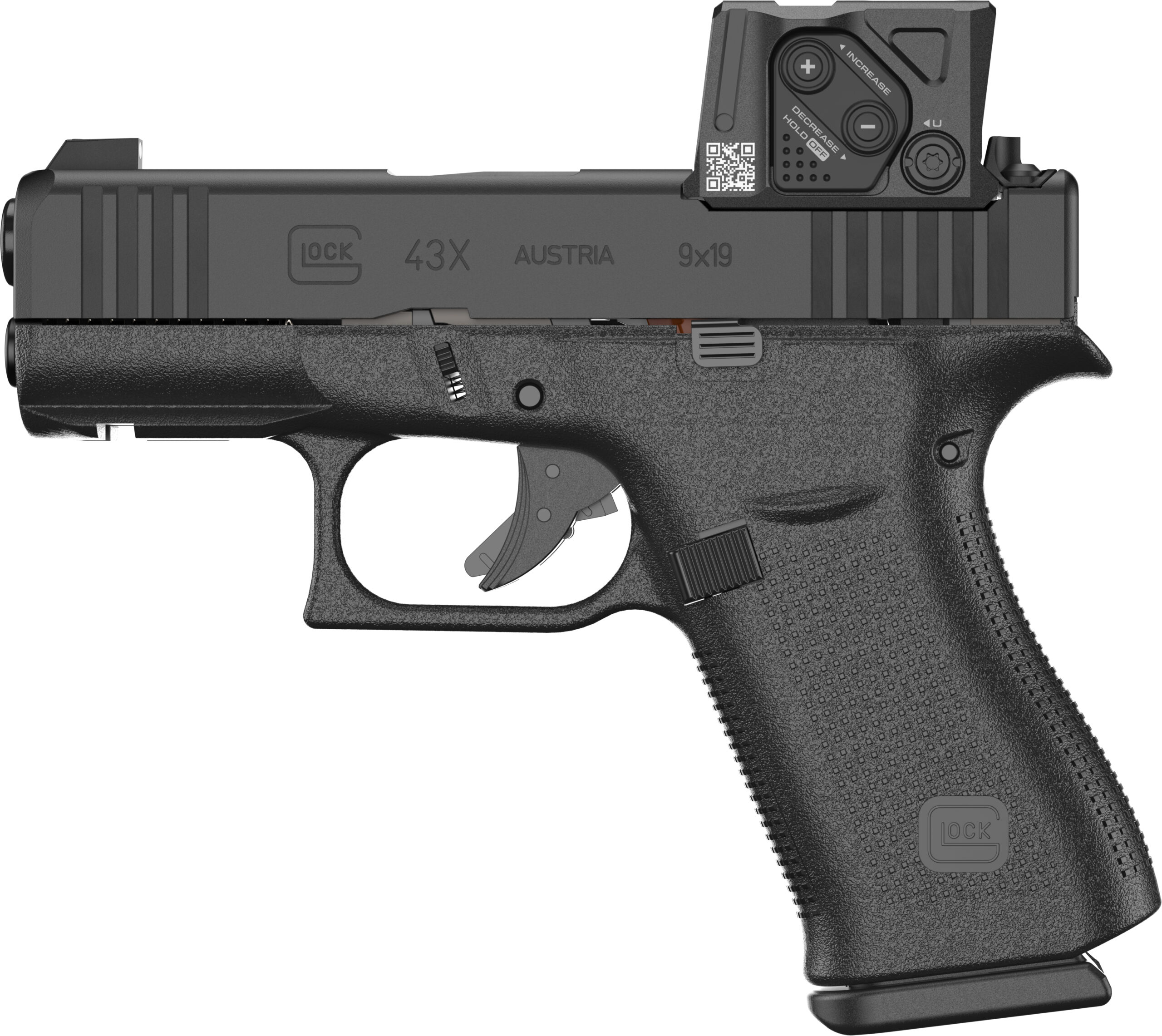 GLOCK | G43X MOS | 9mm | Gas Nitride