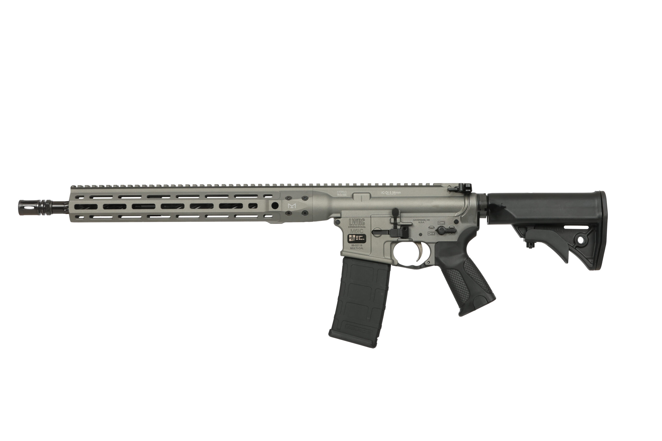 LWRC | IC-DI | 223 Rem | 5.56 NATO | Tactical Grey Cerakote