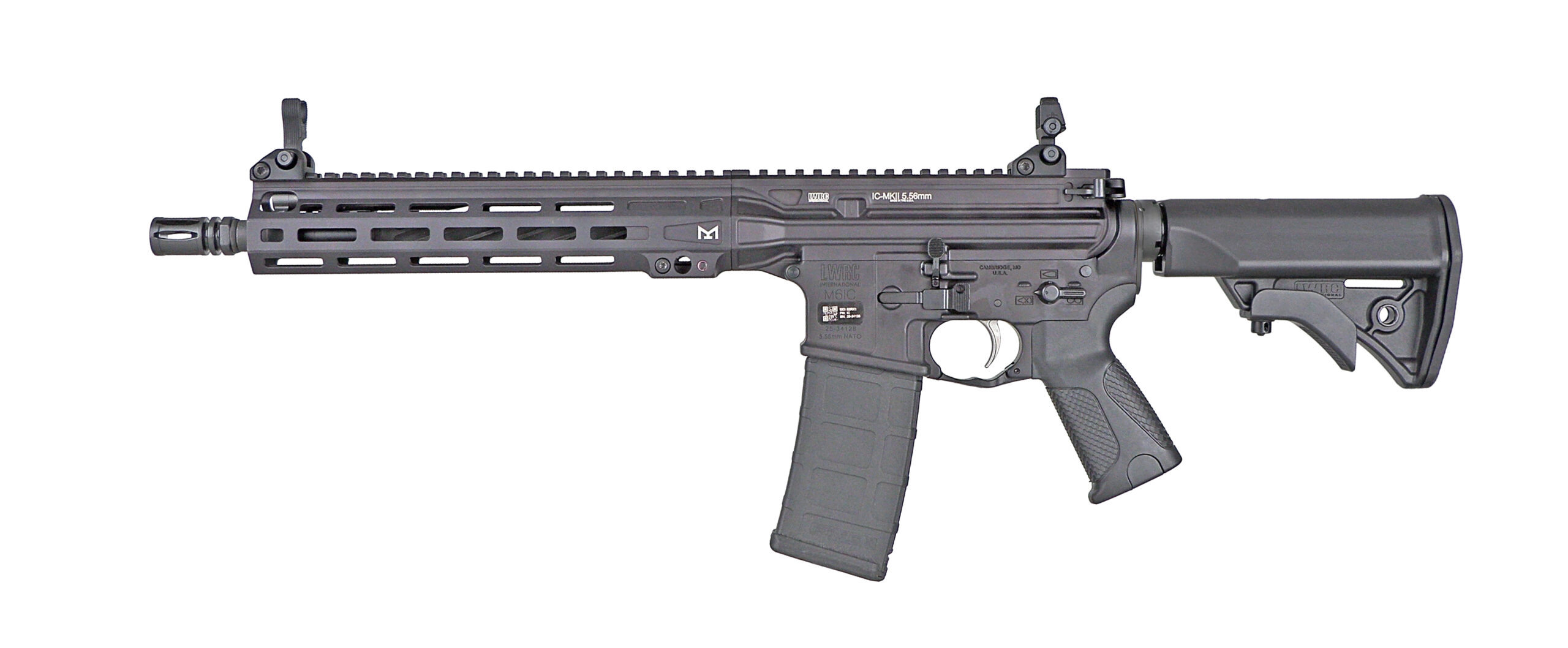LWRC | ICMKII SBR | 5.56 x 45mm | Black Cerakote