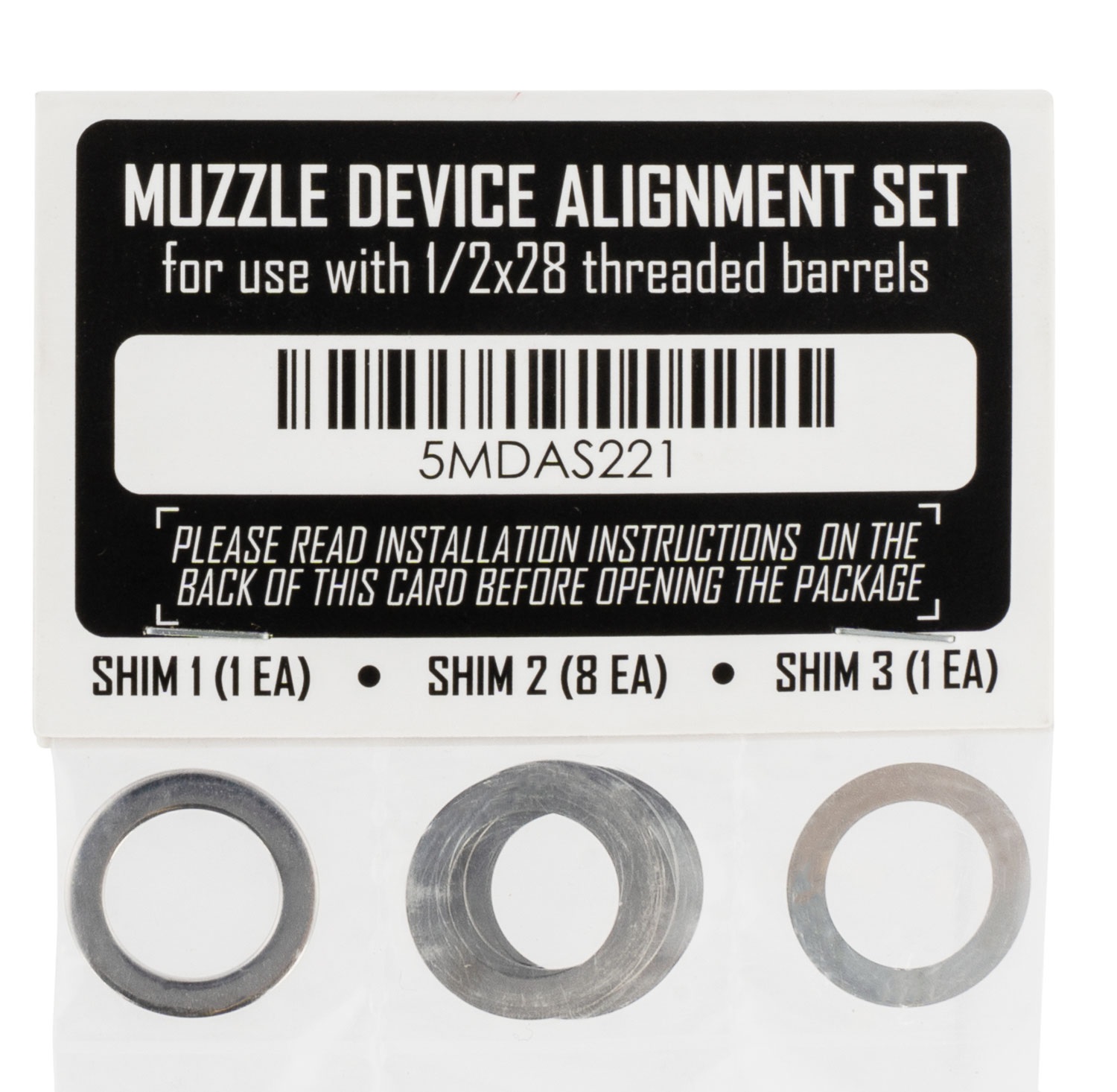 Rugged Suppressors | Shim Kit | Black Nitride