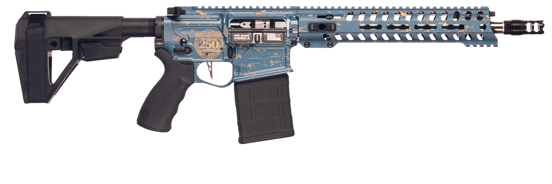 POF USA | Rogue USA 250th | 308 Win | Custom Blue Titanium Cerakote