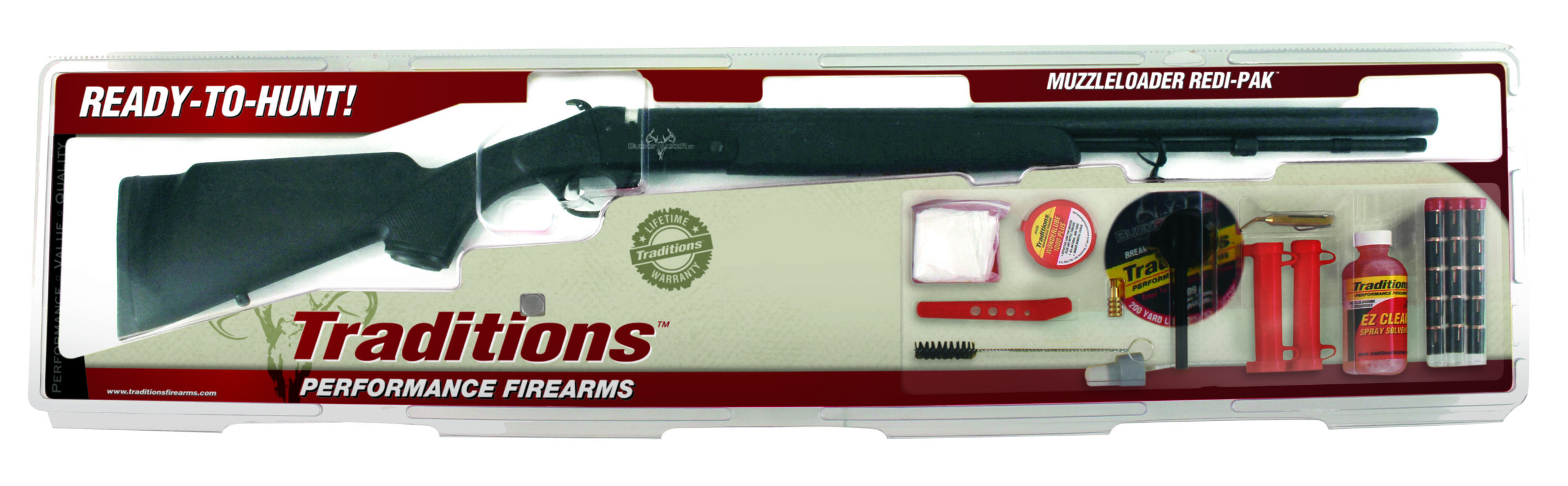 Traditions | Buckstalker Redi-Pak | 50 Caliber | Gloss Blued