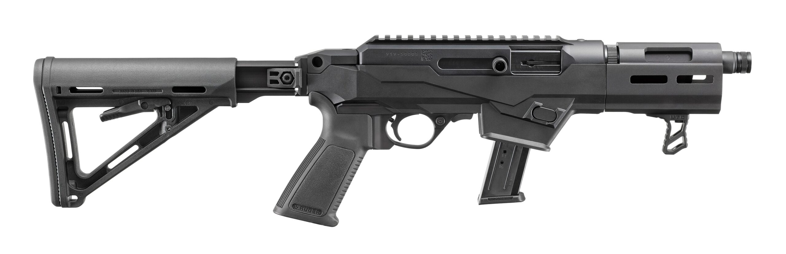Ruger | PC Carbine SBR | 9mm | Type III Hardcoat Anodized
