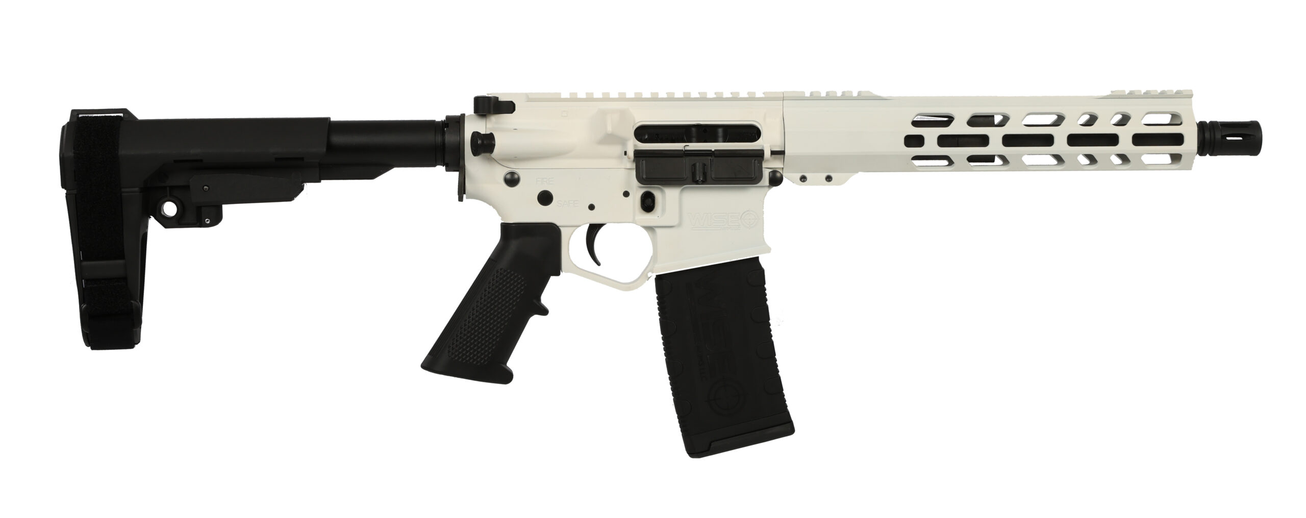 Wise Arms | WA-15B | 300 AAC Blackout | White Cerakote