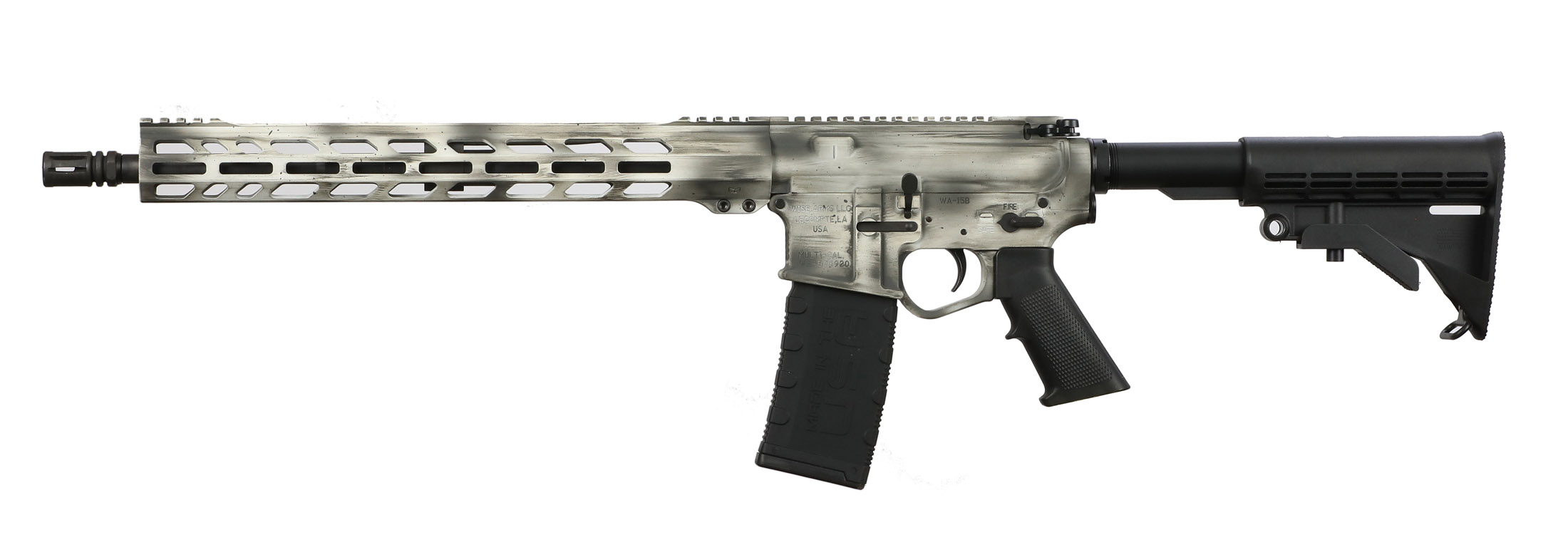 Wise Arms | WA-15B | 223 Rem | 5.56 NATO | White/Sig Grey BW Cerakote