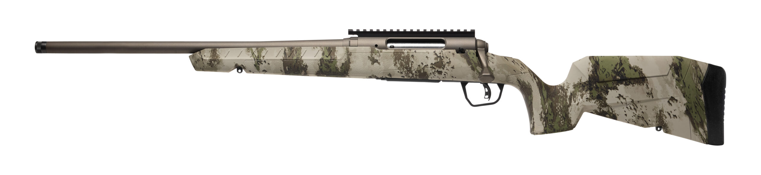 Savage Arms | Axis 2 Pro Woodland | 6.5 Creedmoor | Gun Metal Bronze Cerakote
