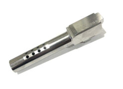 High Table Armory Ported 9mm Barrel for Glock 19 Gen1-5 Stainless Steel Finish - Image 3