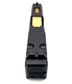 HTA Glock 43 43x Complete Black Reaper Slide RMSc Cut Gold TiN Ported Barrel - Image 8
