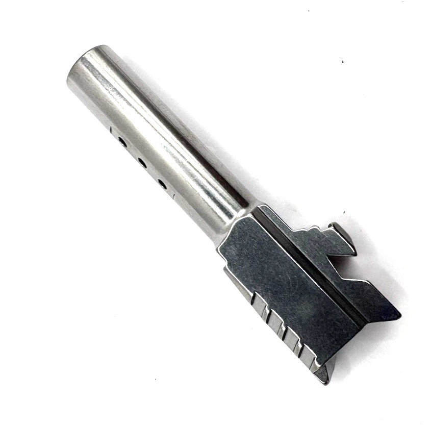 Glock 43 43x Polished Stainless Barrel Fluted Ported OEM Replacement G43 43X - Image 3