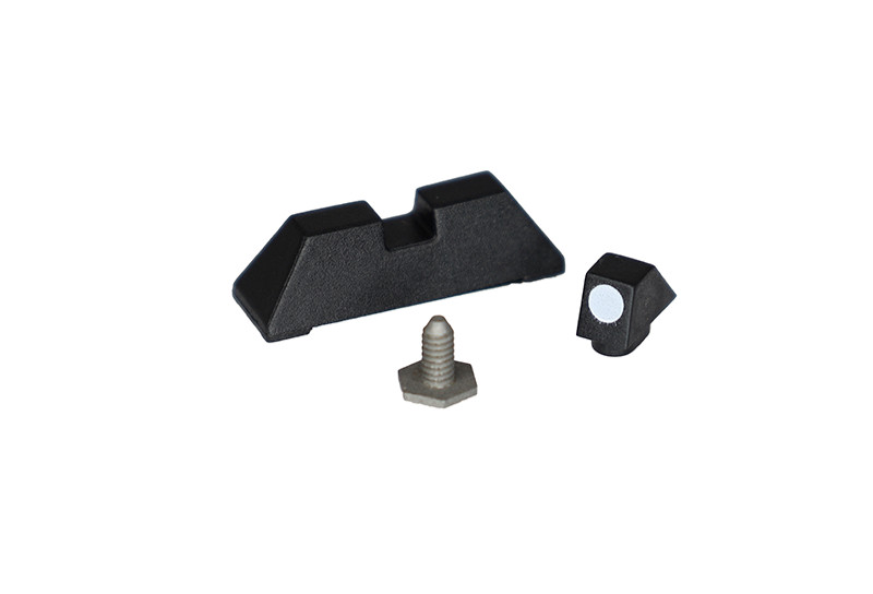 High Table Armory Polymer Sights for Glock - Blackout White Dot USA-Made