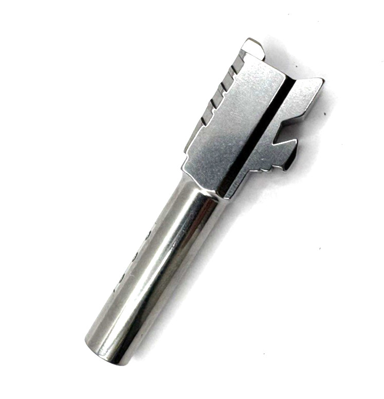 Glock 43 43x Polished Stainless Barrel Fluted Ported OEM Replacement G43 43X - Image 5