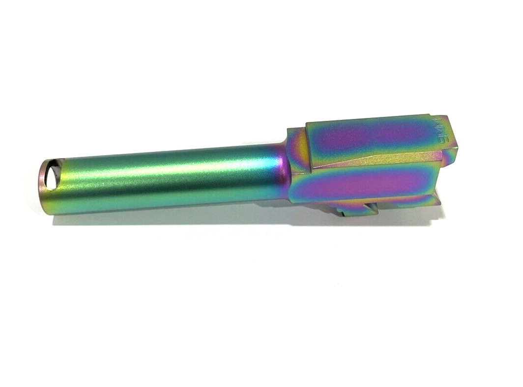 High Table Compensated Chameleon Rainbow JTT 9mm Barrel for Glock 43 43X Gen 1-4 - Image 4