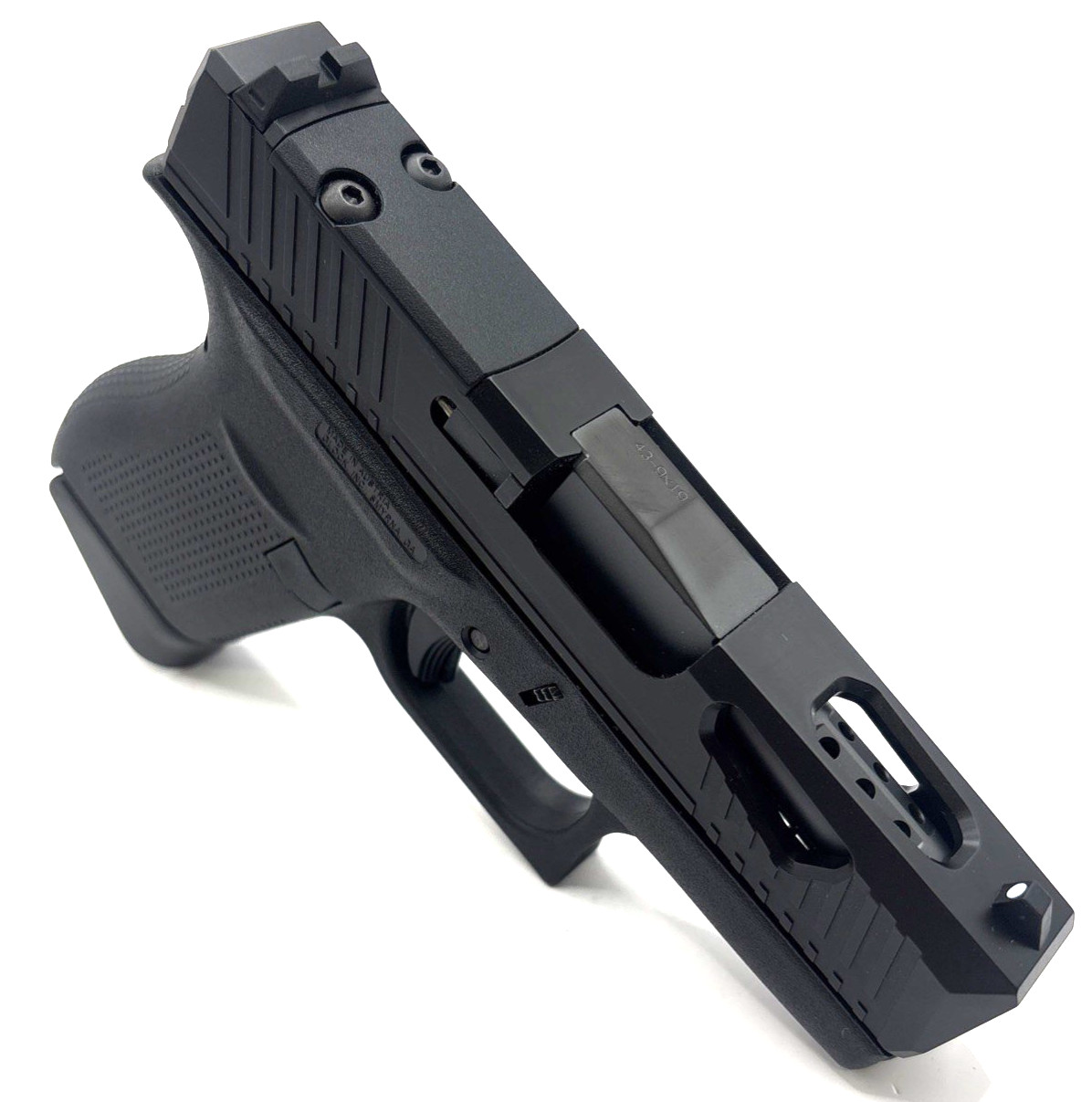High Table Arms W3 Glock 43 Complete Slide Micro RMSC Optic Cut Black DLC Barrel
