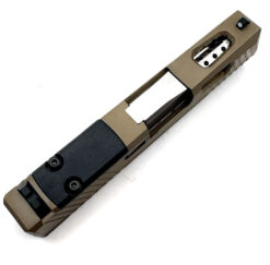 HTA Glock 43 43x Complete FDE W3 Slide Micro RMSC Cut Stainless Ported Barrel - Image 4
