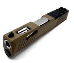 HTA Glock 43 43x Complete FDE W3 Slide Micro RMSC Cut Stainless Ported Barrel - Image 5