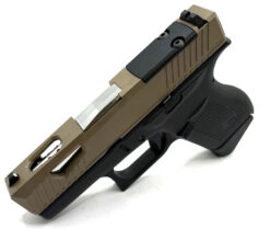 HTA Glock 43 43x Complete FDE W3 Slide Micro RMSC Cut Stainless Ported Barrel - Image 7