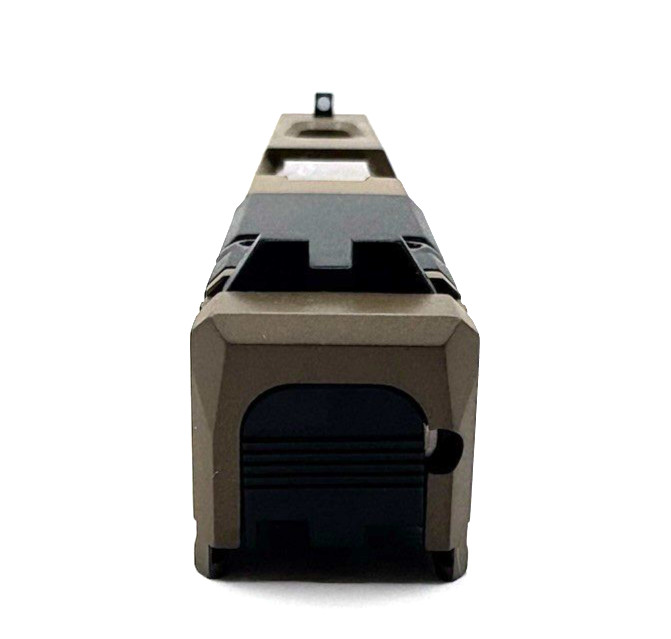 HTA Glock 43 43x Complete FDE W3 Slide Micro RMSC Cut Stainless Ported Barrel - Image 8