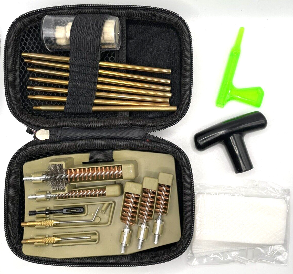 Pig Lube 22-Piece Portable Weapon Cleaning Kit for all Handgun & Rifle Calibers