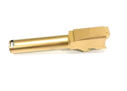 High Table Armory Compensated TiN Gold JTT 9mm Barrel for Glock 43 43X Gen 1-4 - Image 3