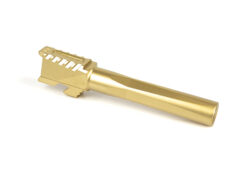 MATCH FLUTED SERRATED TIN GOLD BARREL FOR GLOCK 17 G17 9mm Gen 1-4 SS NEW