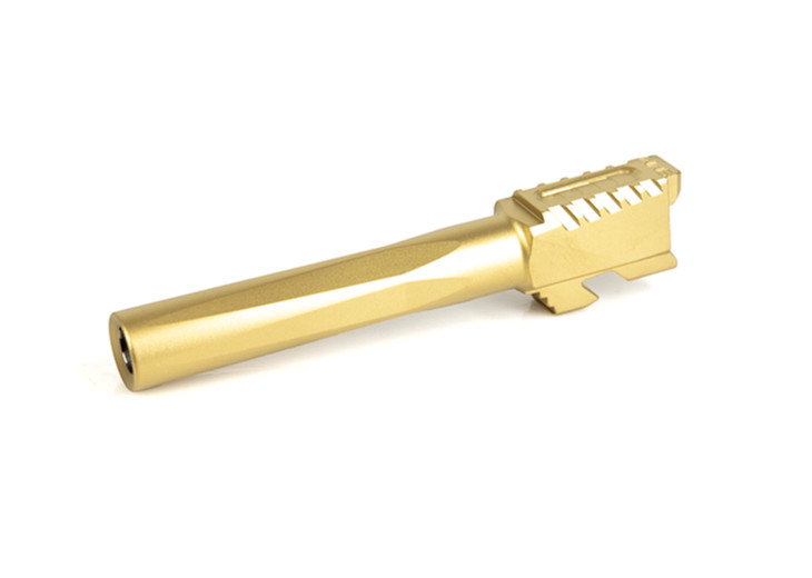 MATCH FLUTED SERRATED TIN GOLD BARREL FOR GLOCK 17 G17 9mm Gen 1-4 SS NEW - Image 2