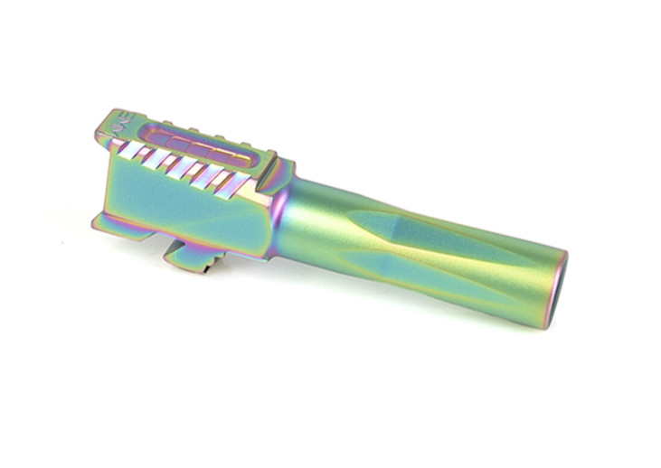 High Table Match Grade Fluted Serrated Chameleon Barrel for Glock 26 9mm Gen 1-4