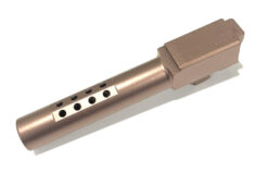 High Table Armory Ported 9mm Barrel for Glock 19 Gen1-5 Copper Finish