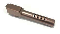 High Table Armory Ported 9mm Barrel for Glock 19 Gen1-5 Copper Finish - Image 4